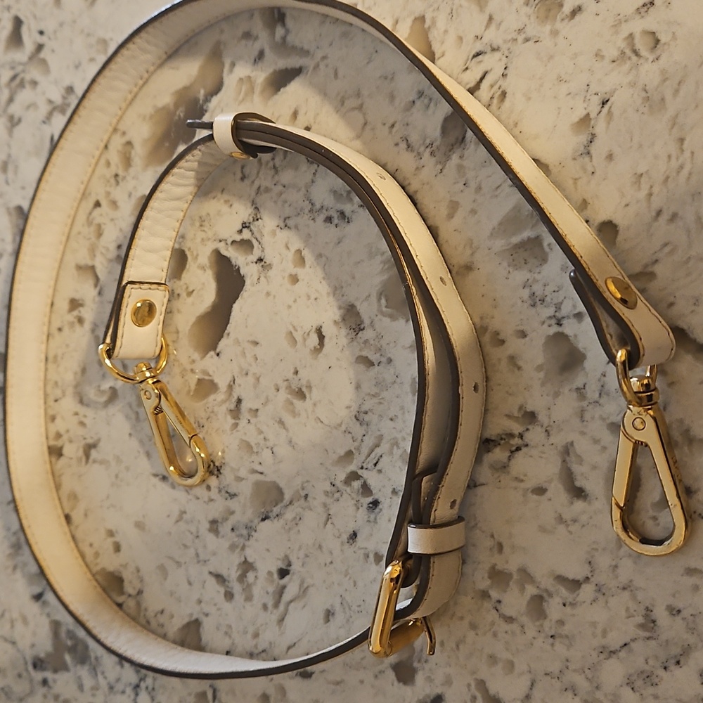 MCM Cream and Gold Bag Shoulder/Crossbody Strap